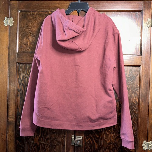 Patagonia Hoodie Womens Small Red Crop Sweatshirt Sweater Fitz Roy Bear Uprisal - Picture 3 of 8