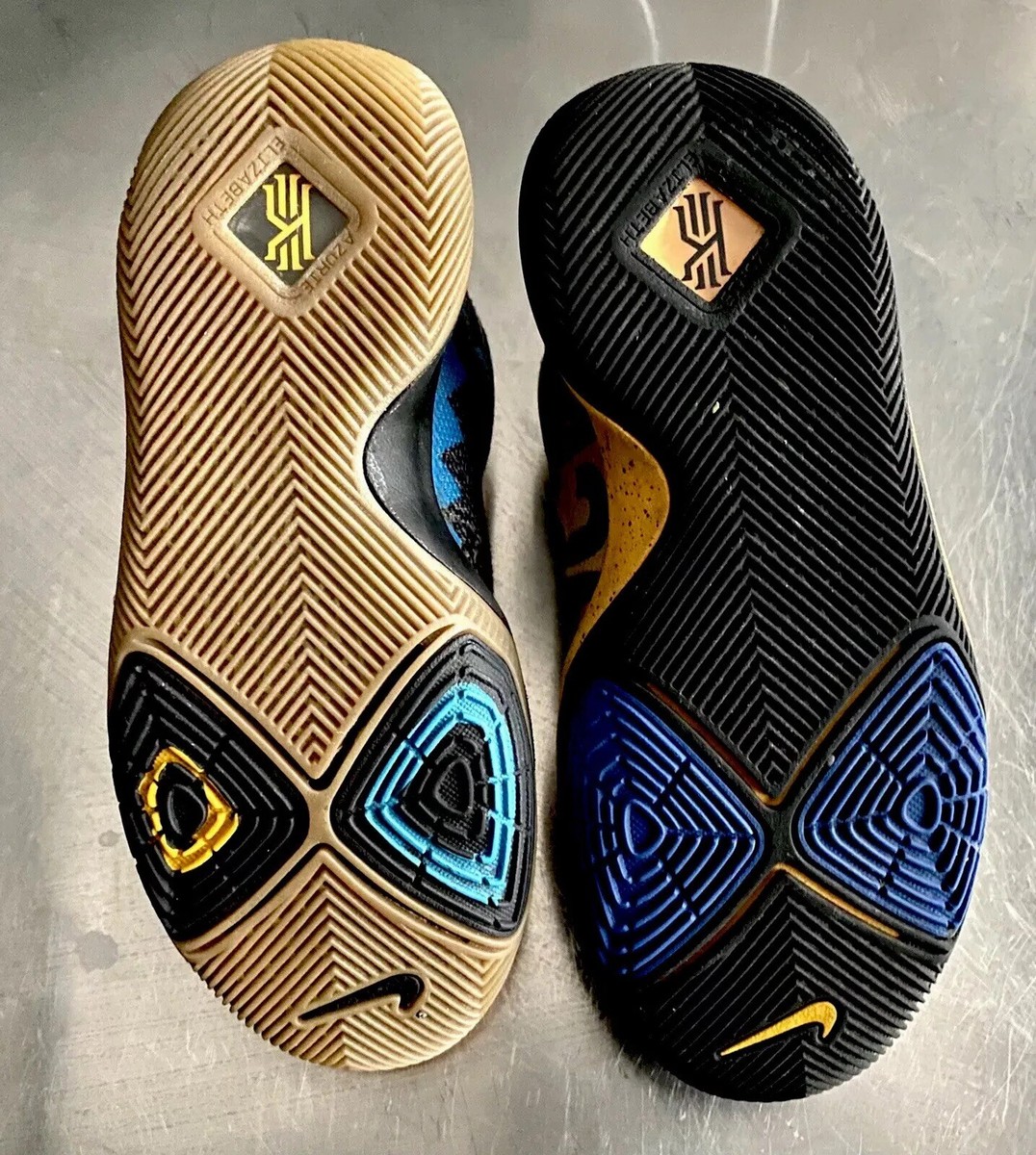 NIKE KYRIE 3 III “WHAT THE??” GREY/BLUE/YELLOW (GRADE-SCHOOLERS