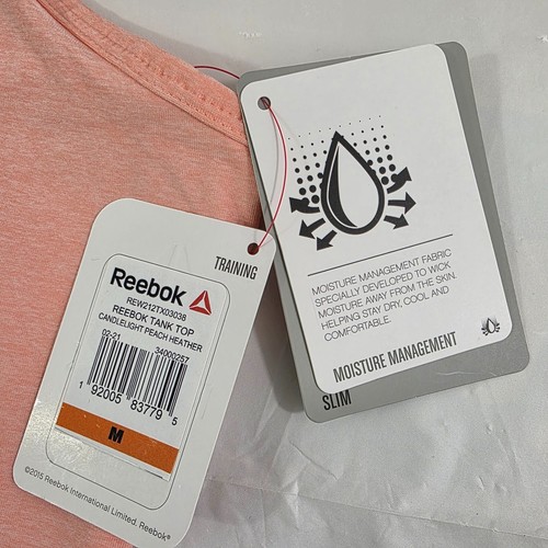 Reebok Moisture Management Training Racerback Peach Color Tank Top – Size Medium - Picture 5 of 14