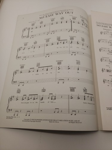 1985 Rocky IV - No Easy Way Out Sheet Music - Picture 3 of 4