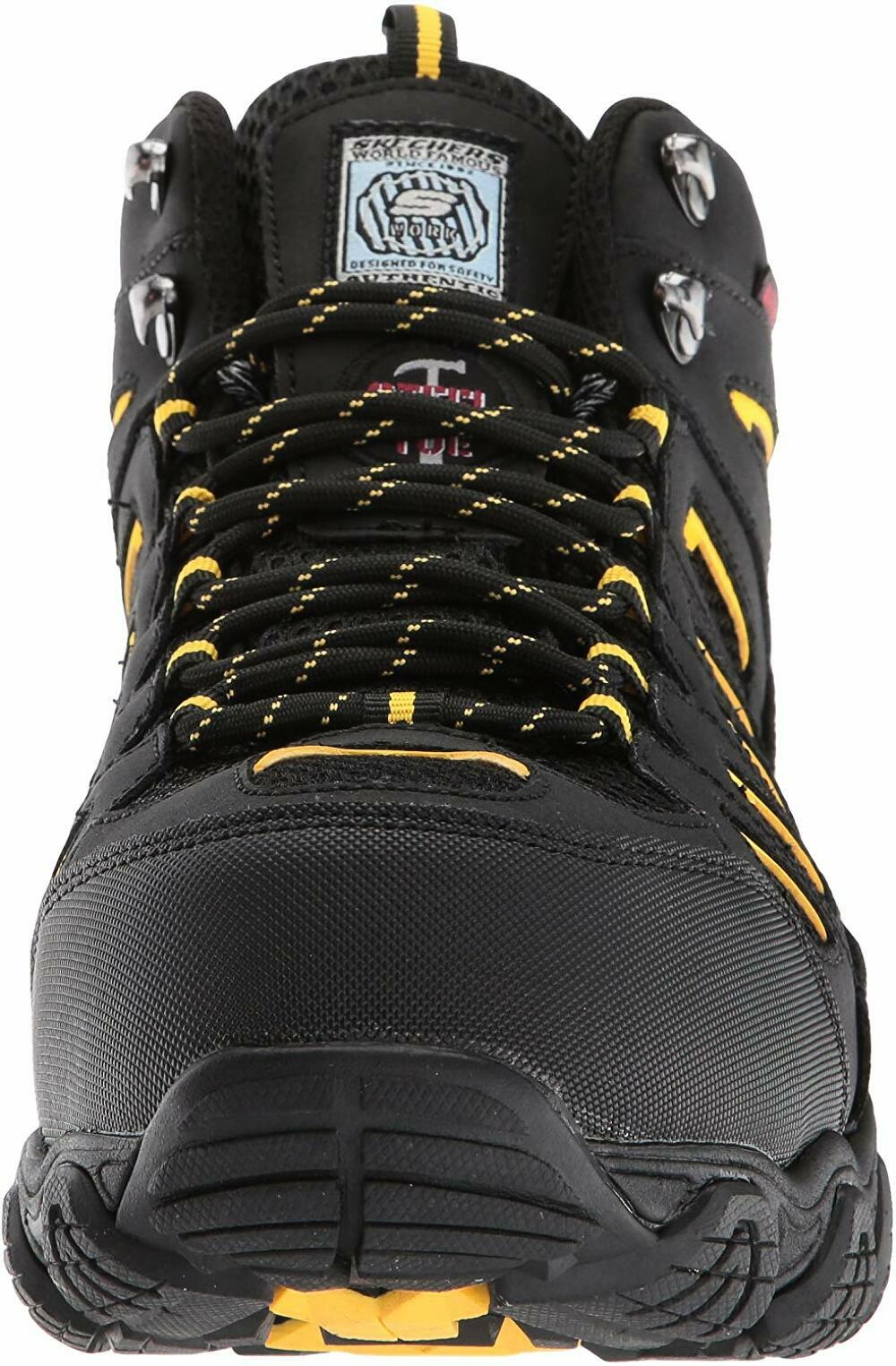 skechers men's 76987 clan waterproof work boots