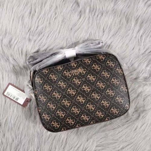 Guess Print Crossbody Handbag Top Zip Satchel Women Bag Shoulder Square