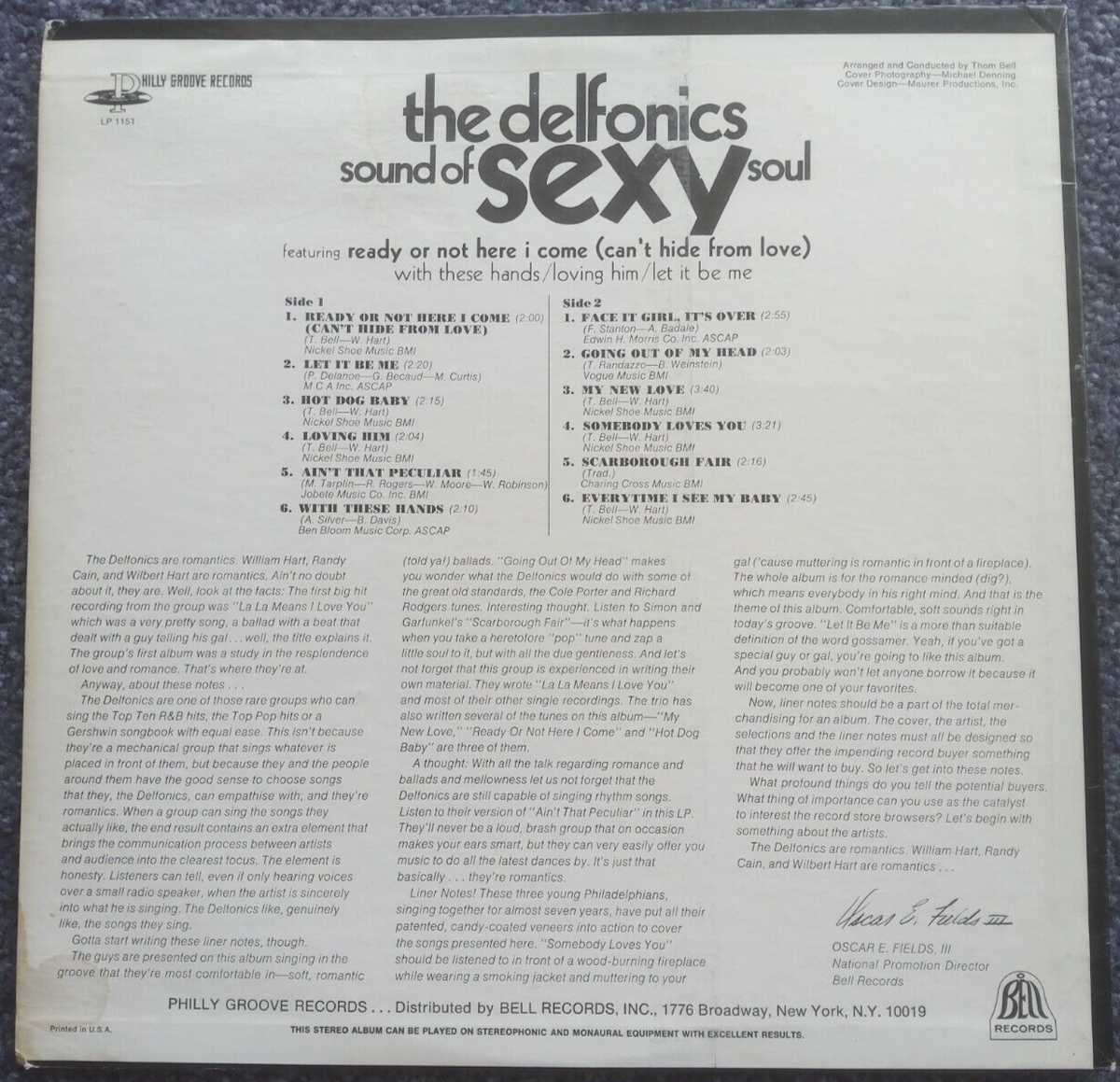 THE DELFONICS ~ SOUND OF SEXY SOUL ~ LP 1969 ~ VG/VG+ | eBay
