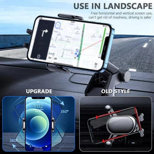 Car Phone Holder Dashboard Windshield Phone Mount Universal for iPhone Samsung - Picture 4 of 12