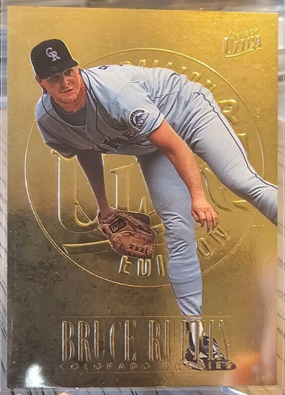 1996 Fleer Ultra Gold Medallion Bruce Ruffin #474 Colorado Rockies