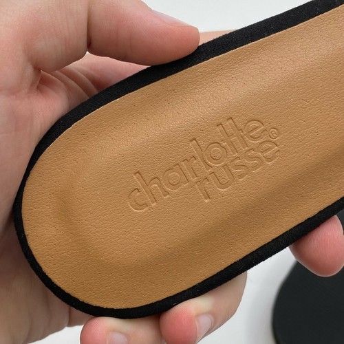 NUOVO Charlotte Russe mules donna nero a punta taglia 8 B65 - Foto 5 di 6