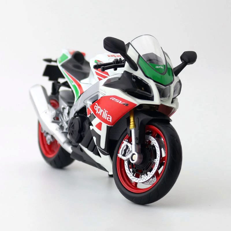 1:12 Aprilia RSV4 RR1000 Motorcycle Model Diecast Boys Toys for Kids Gifts White - Image 3 of 4