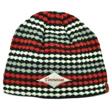 Tennessee State USA America City Knit Beanie Cuffless Striped Red Hat Skully 