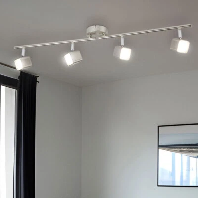 Luxus LED Decken Lampe Schlaf Gäste Zimmer Leuchte Spot Leiste Arme verstellbar - Bild 1 von 4
