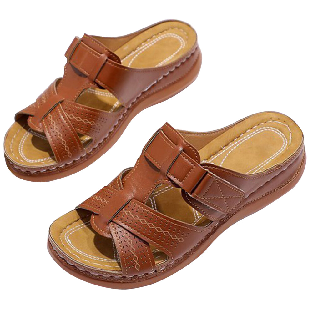 SAOLA Ciabatte da spiaggia donna estive suola spessa sandali vintage zeppa per viaggio mare