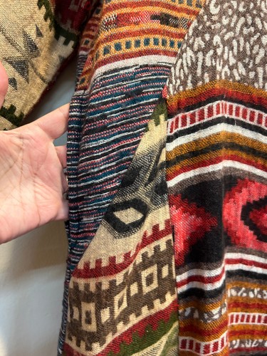 Nwt SACRED THREADS hippy pocket patch flannel warm JACKET COAT TOP XL Free shipp - Picture 5 of 10