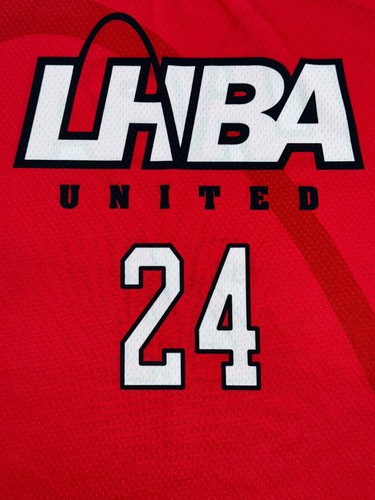LHBA Eastbay Reversible Basketball Jersey Youth XL Red Gray Polyester YGI K4-44 - Picture 10 of 17