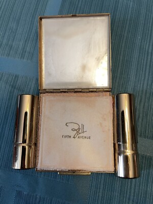 Vintage Zell Fifth Avenue Makeup Compact Lipstick Perfume