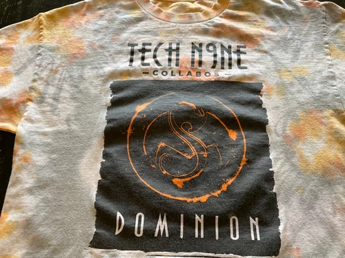 VTG Tech N9NE T Shirt Rare Tye Die Hip Hop Rap Tour Concert Vintage vintage concert t-shirt, vintage, single stitch, B+ condition