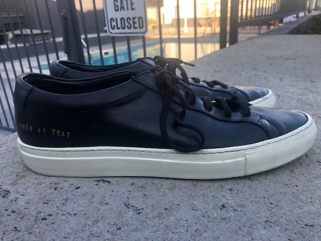 COMMON PROJECTS Original ACHILLES LOW #1658 Black w/White