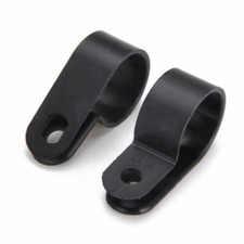 10/25/50pcsR-Type Nylon Cable Clamp Black R-Type Cable Clamp Cable Clamp