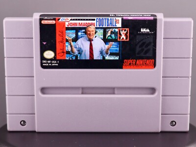 John Madden Football 93 | 1992 | SNES Super Nintendo | Cleaned & Tested