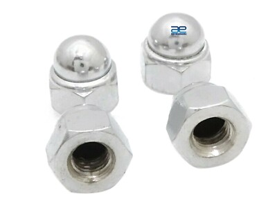 AEspares Stahl Stoßdämpfer Domed Nut 4X Für Royal Enfield Für Alle Modelle