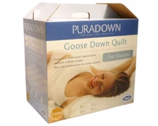 Puradown Four Seasons Clip Together 80% White Goose Down Doona | Duvet| Quilt