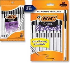 BIC Cristal Xtra Smooth Ballpoint Pen,Medium Point 1.0mm ,Black,For Everyday Wri