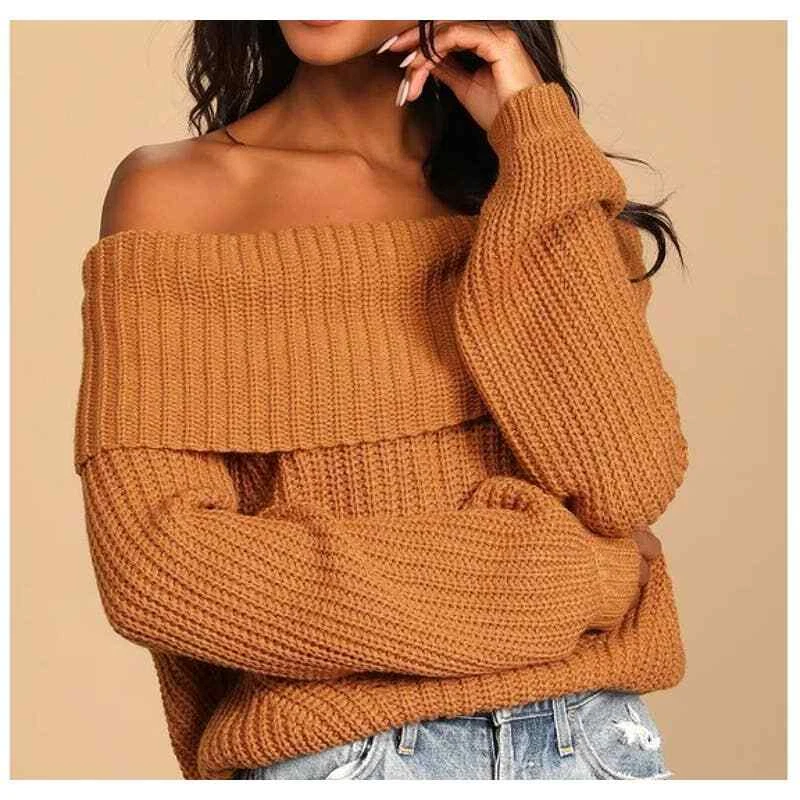 Lulus off the shoulder best sale sweater