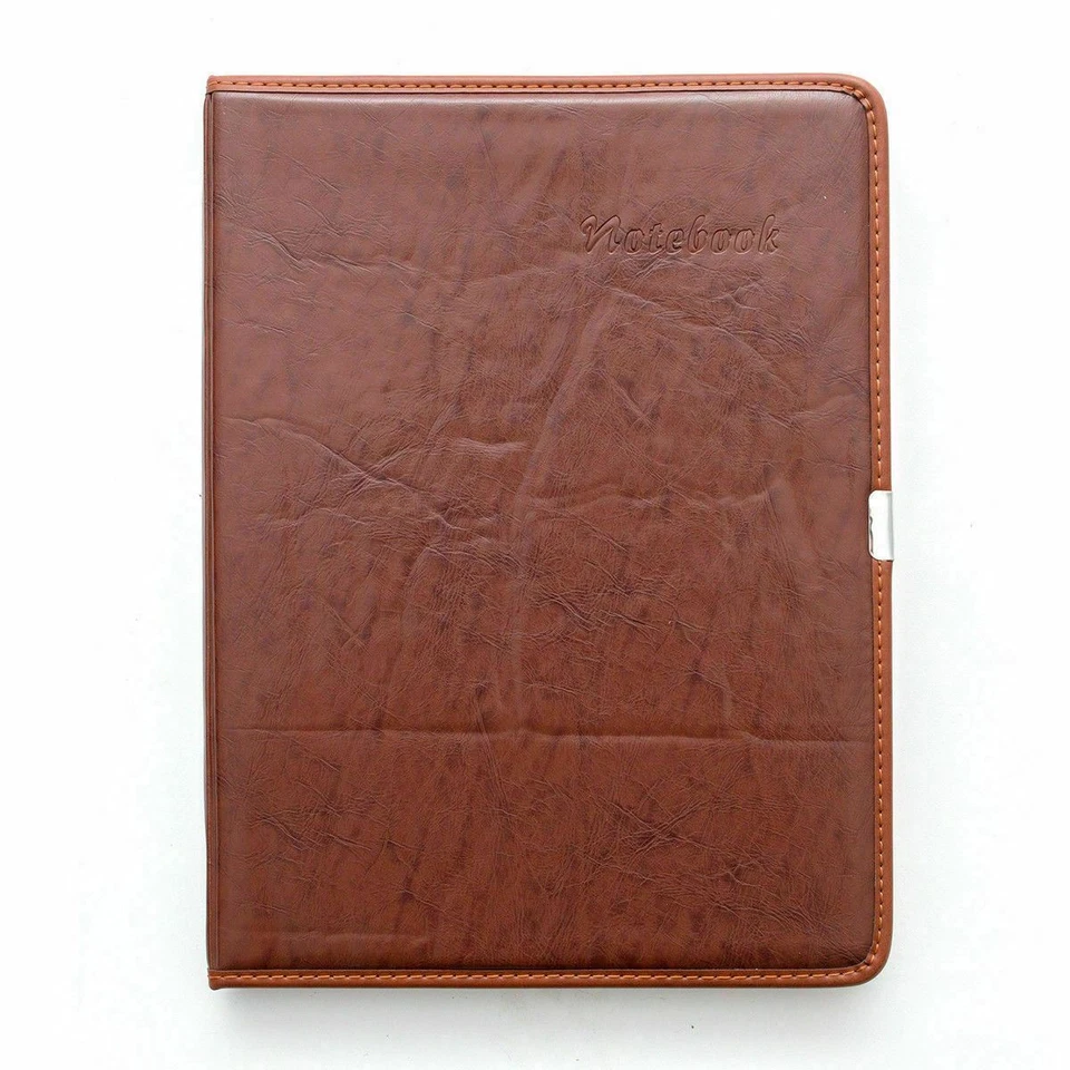 A4 Luxury Fine Italian PU Leather Ruled Lined Notebook Hardback Diary Journal - Image 4 of 4
