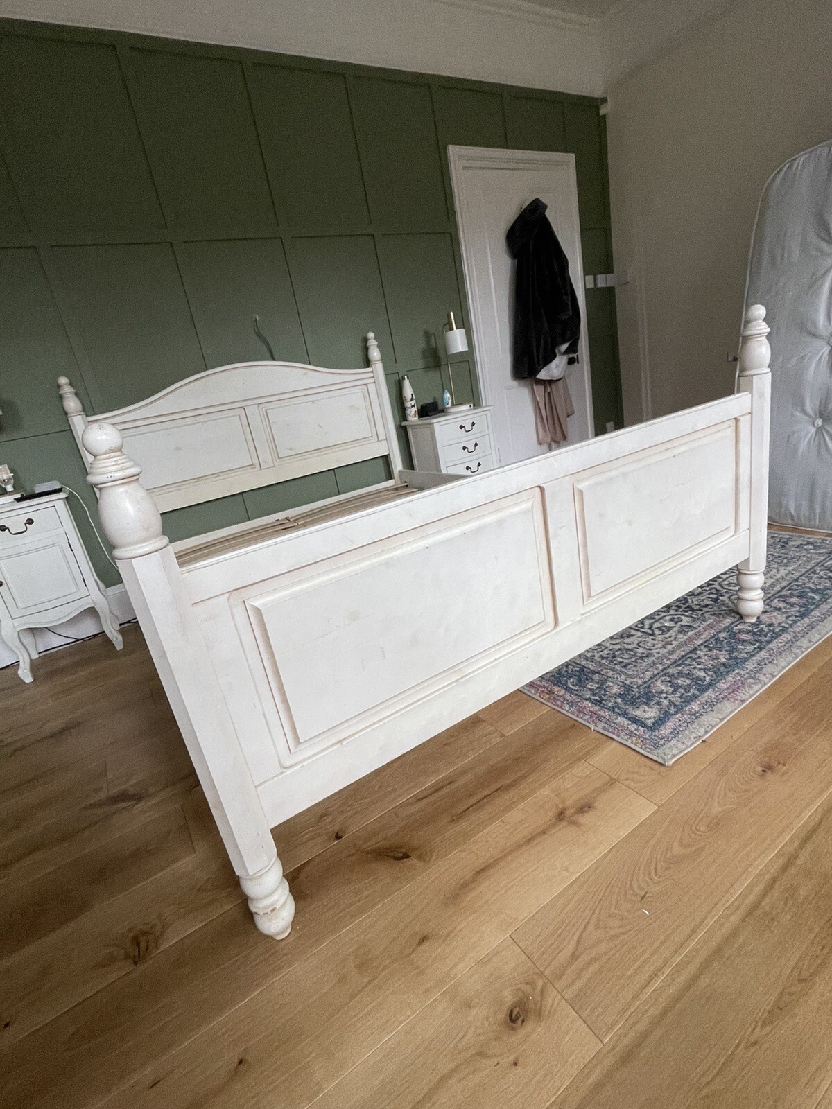 Silentnight Cream wooden king size bed eBay