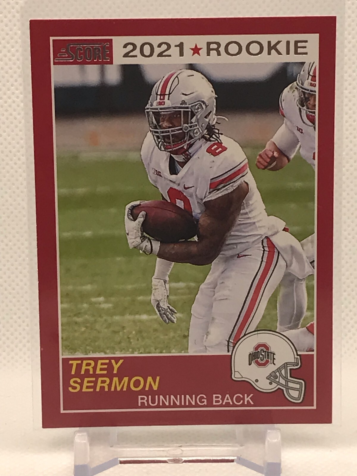 Trey Sermon 2021 Panini Chronicles Score Draft Picks RC #55