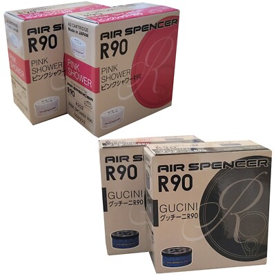 Air Spencer R90 Pink Shower 2-Pack , Gucini 2-Pack Car Air Freshener Japan