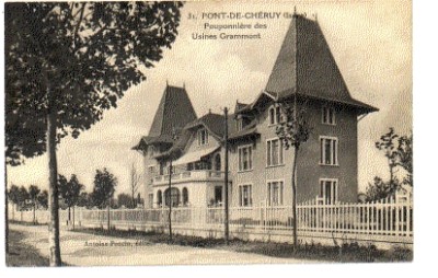 Carte Postale Ancienne CPA 38 - Pont De Cheruy - Café Restaurant J. Langes - Années 1900