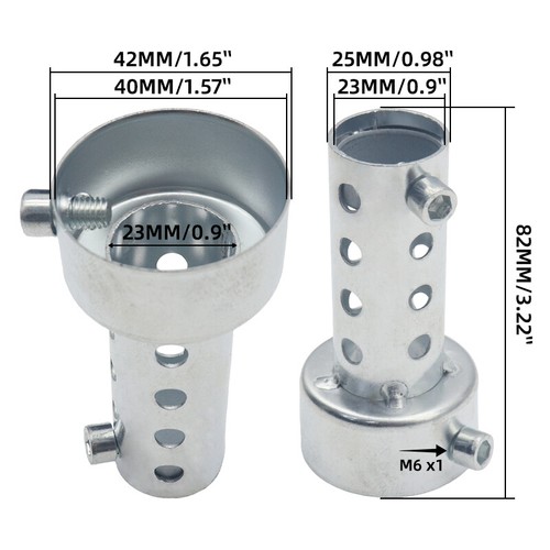 Silenciador universal de lata de escape para motocicleta silenciador asesino DB 42/45/48/60 mm - Imagen 22 de 37