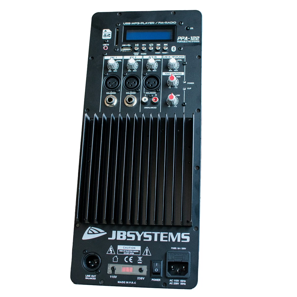 JB Systems Einbau Endstufe Aktivmodul Amp Amplifier 250WRMS Radio Bluetooth MP3 - Bild 2 von 4