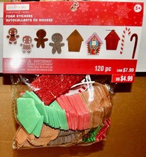 Christmas Foam Stickers 2" You Choose Type 120pc Creatology Kids Crafts NIB 211V