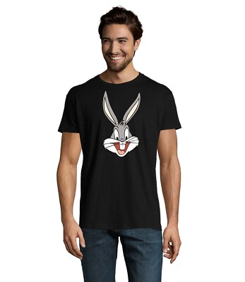 Bugs Bunny Herren Shirt  Stylisches Retro T-Shirt Fun Fan Motiv Bequem