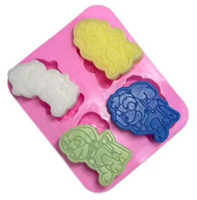 Paw Patrol Hunde Silikonform für Kuchen, Seife Schokolade Rubble Sky Marshall Zuma