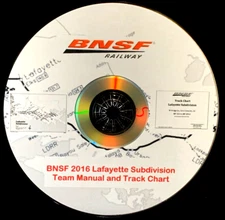 Burlington Northern Santa Fe Lafayette Sub Team Manual - PDF Pages on DVD