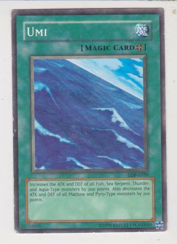 Yu-Gi-Oh Tradingcard Legend of Blue Eyes White Dragon LOB-E039 Umi