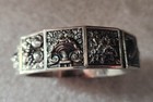 Topazio, Portugal Sterling Silver repousee 4 season bangle bangle br
