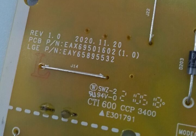 CARTE ALIMENTATION LG 65UL3J-E EAX69684601 (1.1) EAY65895537 LGP6065NT EUR 50,00 - FR