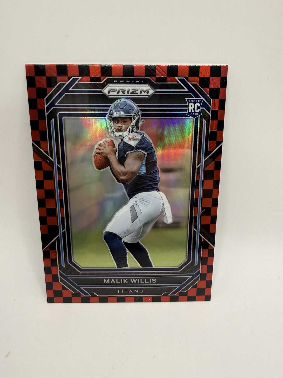 2022 Prizm MALIK WILLIS Black & Red Checker Prizm RC #303