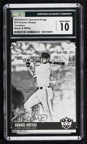 2018 Diamond Kings Black & White Variation Shohei Ohtani CGC 10 Rookie RC 1b9