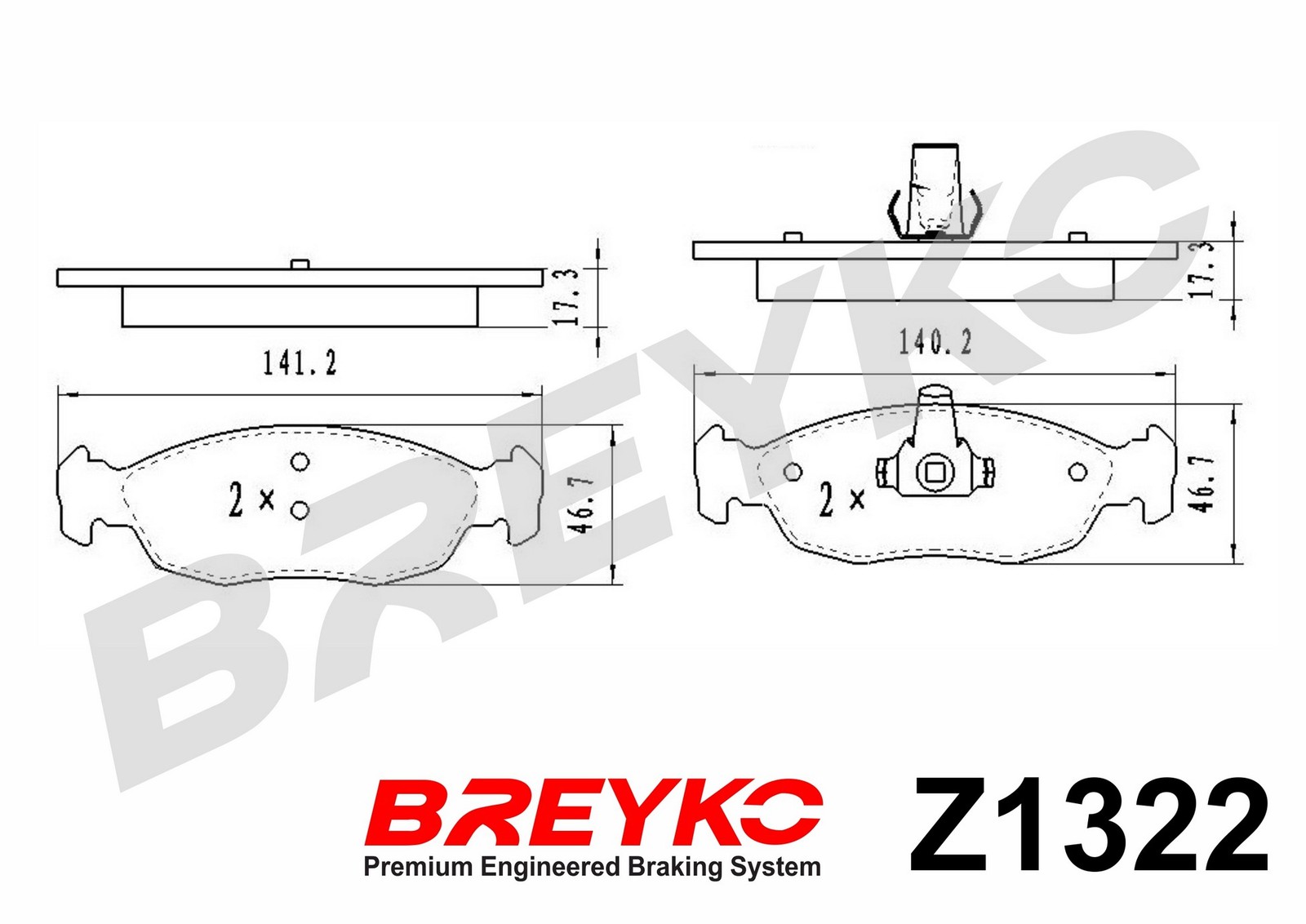 Fits VASCO BREYKO Z1322 PADS Z