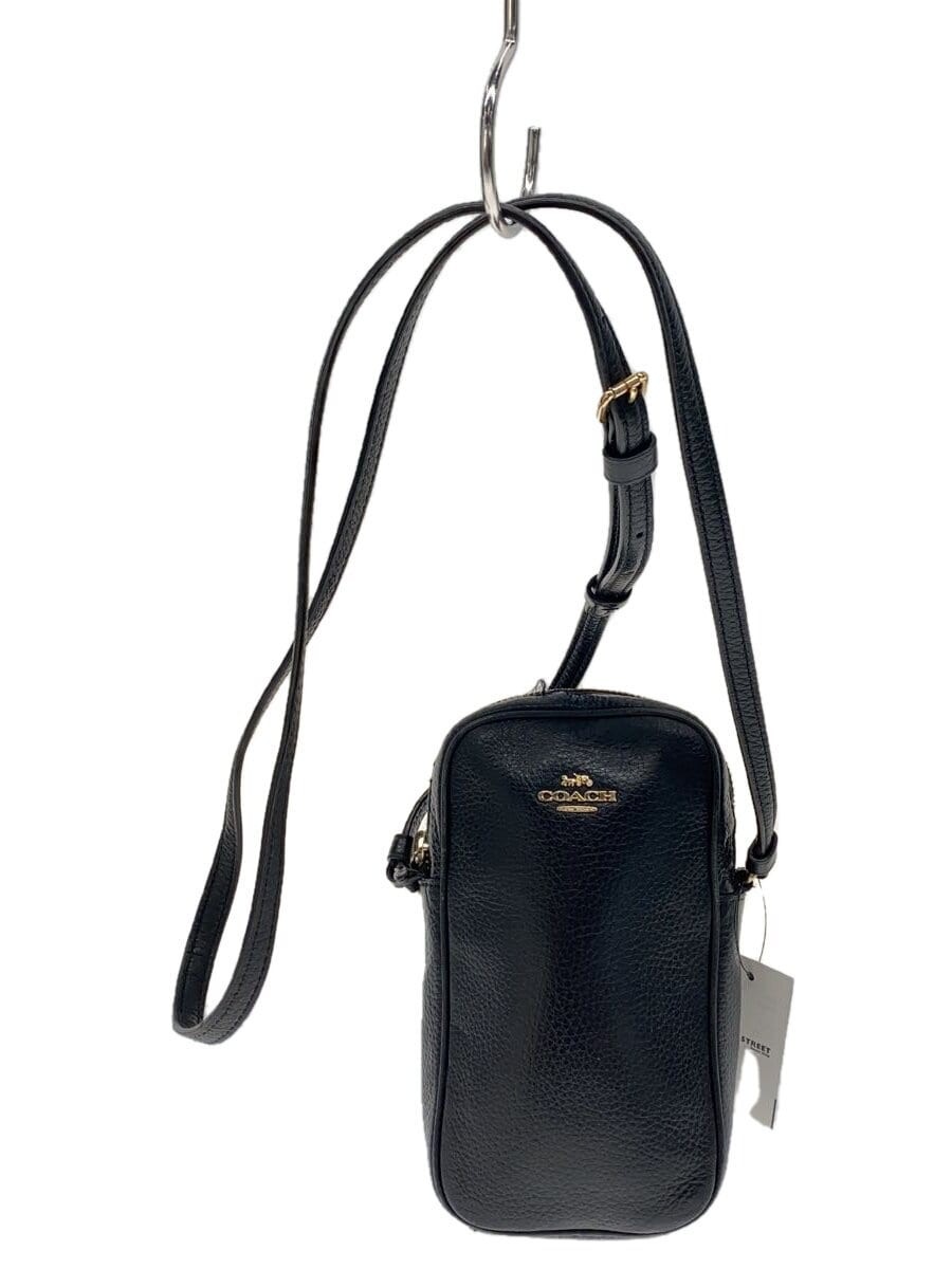 COACH Black Leather Shoulder Bag Style C0736