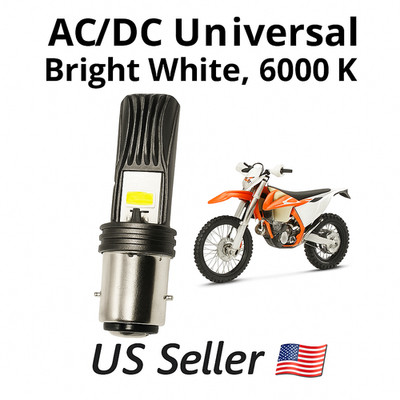  Ultra LED Hi/Low Bulb for KTM 300 EXC MXC XC-W 2000 2013 Bright AC/DC  Visib