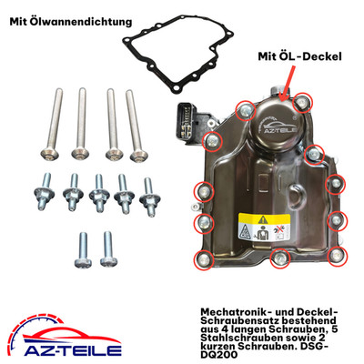 Schraubensatz mit Deckel und Dichtung 0AM-0CW DQ200 DSG 7 Gang für VW Audi Skoda