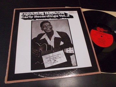 Lightning Hopkins ''Early Recordings Vol. 2'' LP Arhoolie Records - 2010 USA