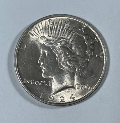 1924 Peace dollar (#22275) Nice Ch BU