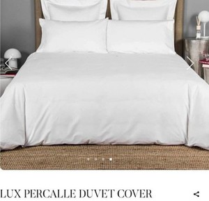 H by Frette 100% Cotton Luxury High Thread Count King Duvet Cover New