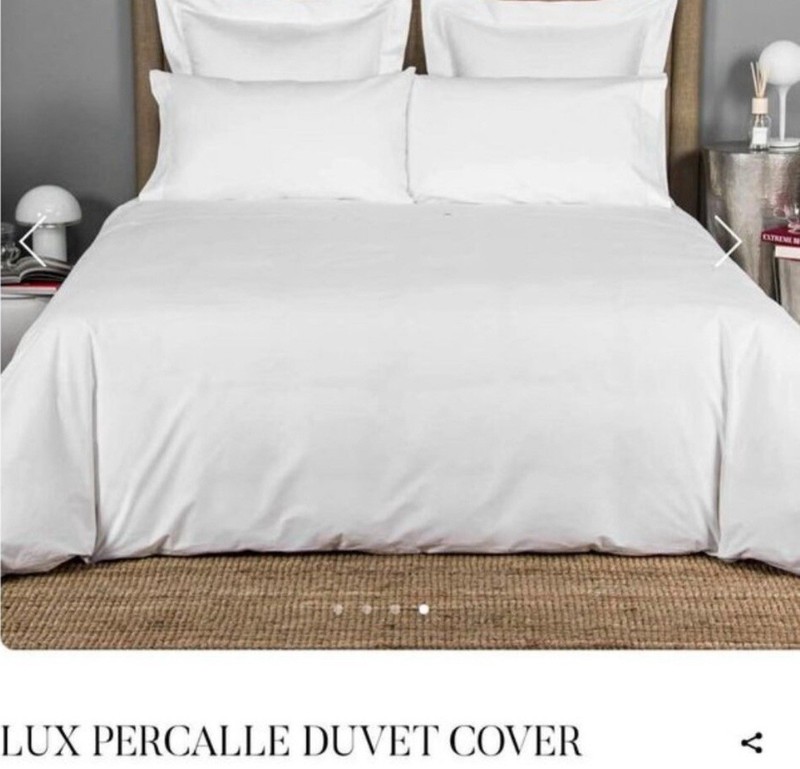 H by Frette 100% Cotton Luxury High Thread Count King Duvet Cover New