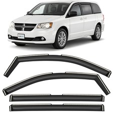 Sun Rain Visors Wind Rain Guards for 2008-2020 Dodge Grand Caravan SHATTERPROOF